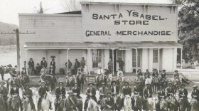 The historic Santa Ysabel Store in Santa Ysabel, San Diego County, California. This landmark at a highway intersection has been largely unchanged in well over a century. (undated photo)