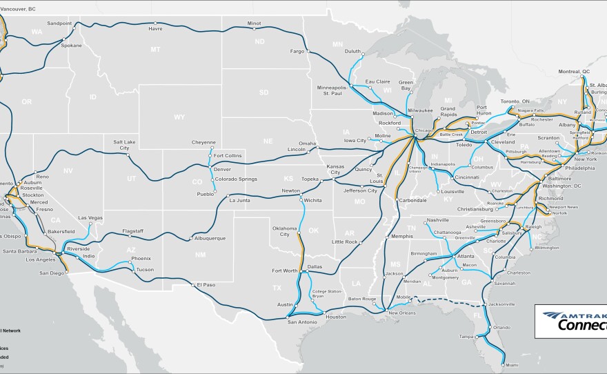 Amtrak has proposed out a plan for new and enhanced rail connections across the United States.