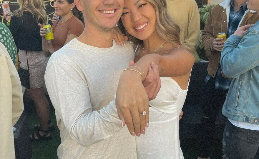 Hillary Chang and her boyfriend recently got engaged. Chang was wearing her ring, but the ring box was in Chang's checked luggage on Southwest Airlines, which she fears is lost.