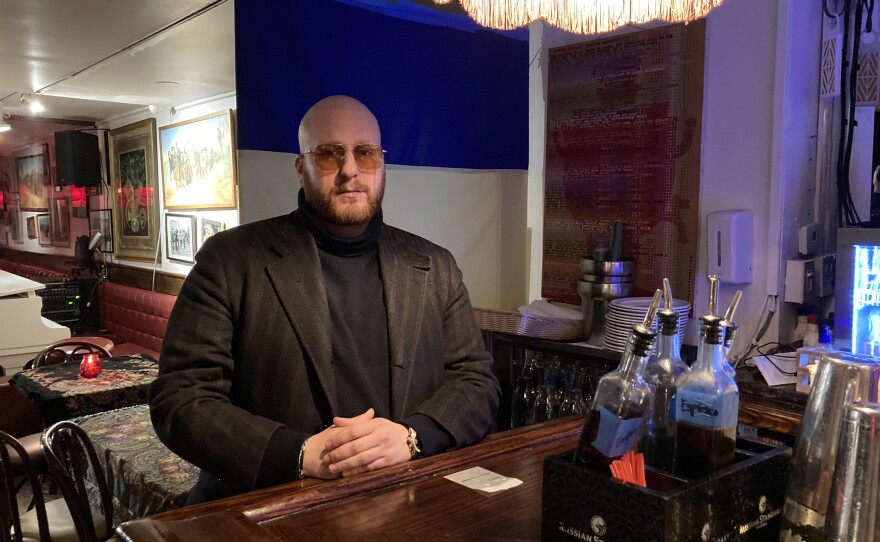Misha Von Shats, the third-generation owner of Russian Samovar, worries about his Ukrainian employees and their loved ones back home.