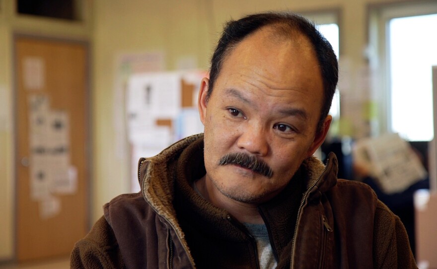 Romy Cadiente is Newtok's village relocation coordinator. "We just need to get out of there," he says. "We really do. For the safety of the 450 people there."