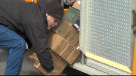 Lifting boxes of ammunition bought at the Del Mar Gun Show, March 9th 2013