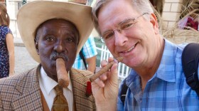 Host Rick Steves smoking a Cuban cigar in Cuba. In "Rick Steves' Guide To Cuba," Rick reports on the red tape, frustrations and rewards that come with travel in the home of rumba and rum, and romance and revolution. 