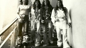 Pat Vegas and members of the Native American rock group, Redbone. (undated photo)