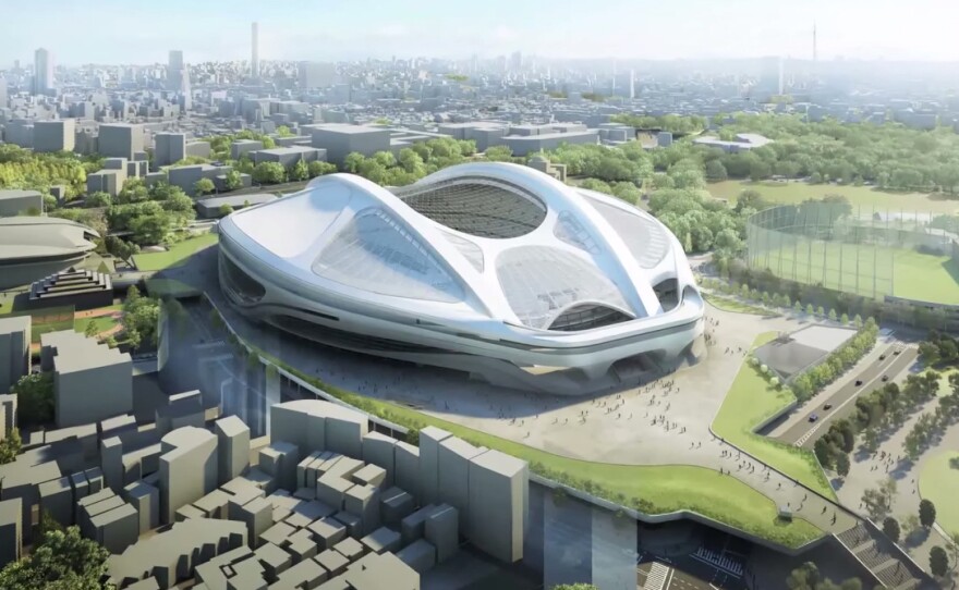 Tokyo's proposed National Stadium, a key part of its 2020 Olympics plan, is being reopened to design proposals after Japanese officials said new cost estimates had risen sharply.