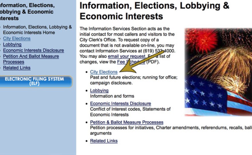 Select "City Elections."