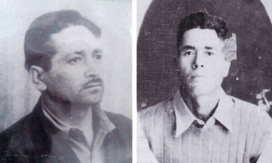 Ramón Paredes Gonzalez (left), Jaime Ramírez’s maternal grandfather, and Guadalupe Ramírez Lara (right), Ramírez’s great uncle on his father’s side, both died in the 1948 plane crash. Gonzalez's wife kept the Spanish-language newspaper clipping with the names of the dead for decades, and handed it down to Ramírez when he emigrated to the U.S.