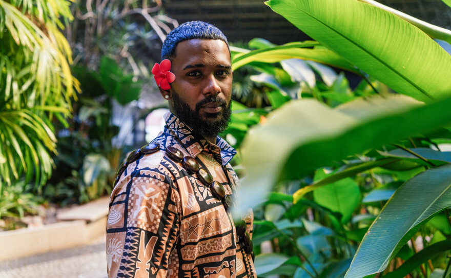 Mark Shaheel Lal is the founder of Living Positive Fiji and a reconciliation officer for the Fiji Truth and Reconciliation Commission. He says: "The majority of my friends, they got HIV through crystal meth." He was photographed at the AIDS conference in Rio de Janeiro, Brazil, in July.
