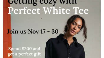 Get Cozy With Perfect White Tee and Receive a Gift With Purchase