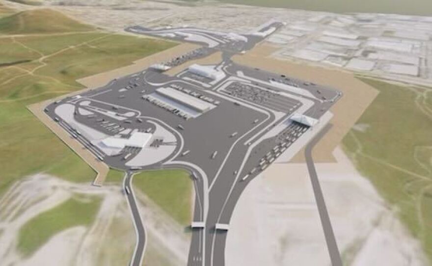 US and Mexico officials commemorate groundbreaking of new Otay Mesa East Port of Entry - KPBS