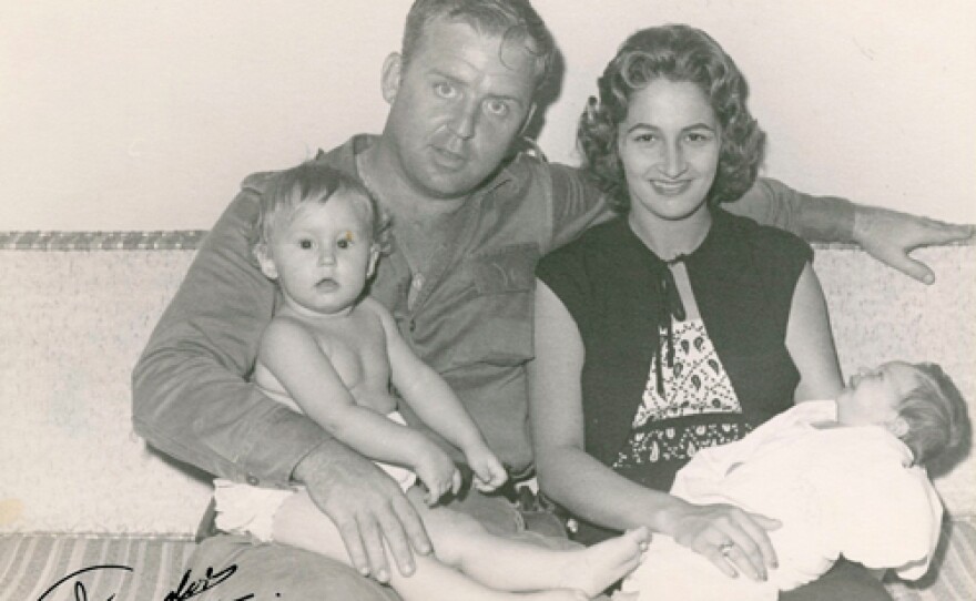 William Morgan with wife Olga and daughters.