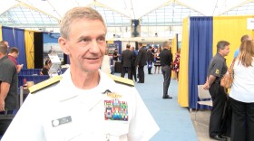 Vice Admiral Phil Collum talks about the opportunities for small contractors at Navy Gold Coast, Aug. 25, 2015. 