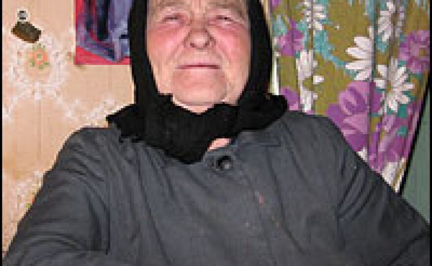 Tatyana Yevseyeva is one of the last remaining residents of Lopatino.