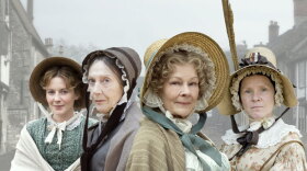 Shown (l-r): Lisa Dillon as Miss Mary Smith, Eileen Atkins as Miss Deborah Jenkyns, Dame Judi Dench as Miss Matty Jenkyns and Imelda Staunton as Miss Pole. A sleepy 1840s English village comes to life with gossip, parties, romances, sudden death, bankruptcy, and the drama of an encroaching railway, on this series based on the beloved Victorian-era writings of Elizabeth Gaskell.