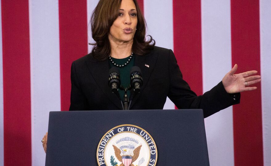 Vice President Harris will travel overseas next week to meet with world leaders at two conferences in Paris.