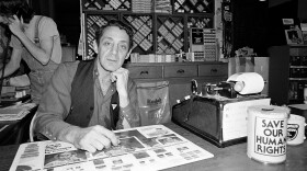 Harvey Milk is seen pictured in his camera store on Castro Street in San Francisco, June 28, 1977