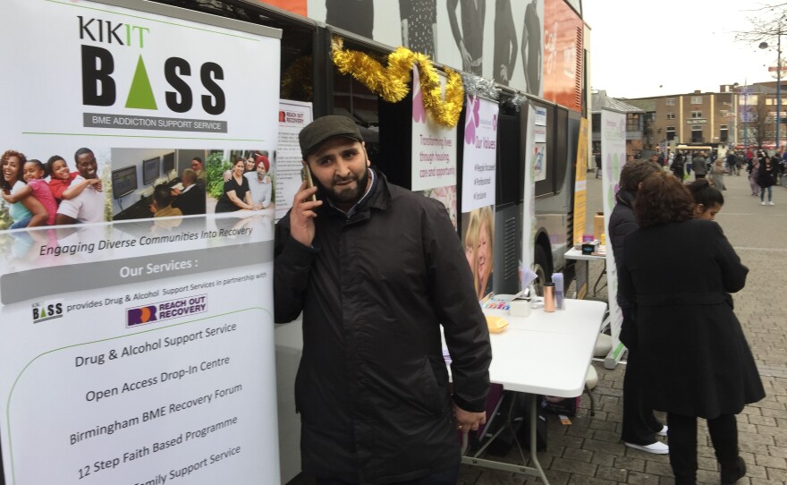 Mohammed Ashfaq is the managing director of Kikit Pathways, a nonprofit that works with the British government's Prevent program to stop radicalization. A ribbon-cutting in Birmingham inaugurated a double-decker bus designed to allow Kikit to go into communities and help people who are addicted to drugs and considered at risk of radicalization.