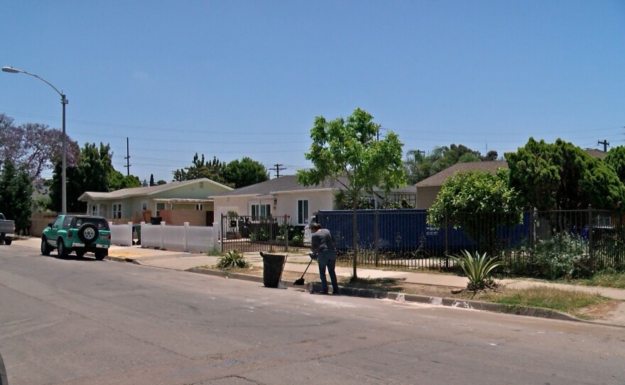 Homes on Beta Street in the Southcrest neighborhood are shown on June 13, 2024.