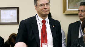 Freshman Republican Andy Harris of Maryland, pictured just after he was voted into office last November, was one of the Republicans who voted against his party's final debt deal. He says it wasn't large enough and he "wasn't surprised" about the downgrade.