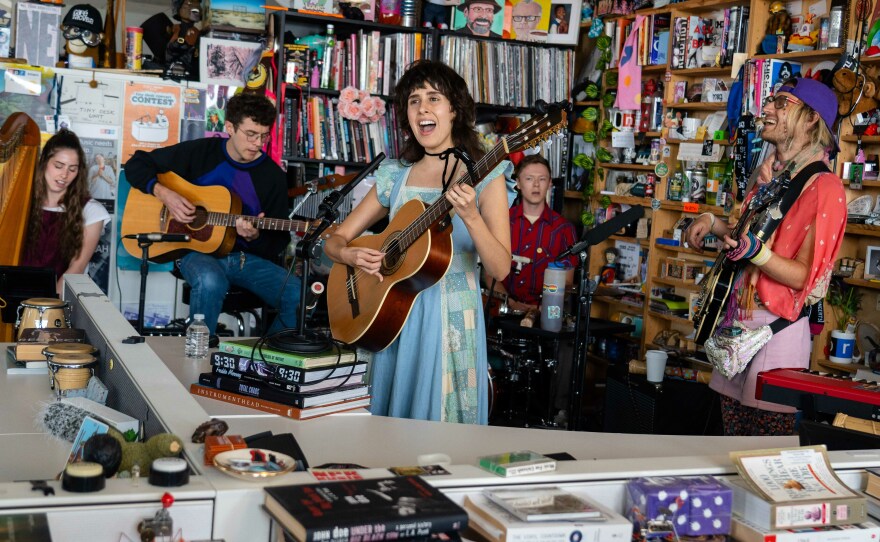 2023 contest winner Little Moon performs at the Tiny Desk