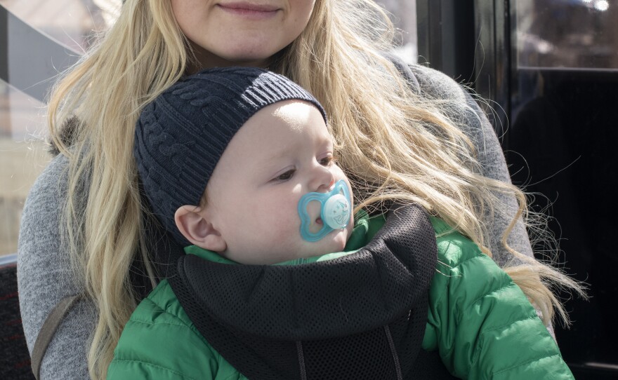 Garrett Wood says after COVID-19 forced her to postpone her wedding, originally set for 2020, she did not want to also postpone starting a family. Her 11-month-old son Decklen Kusmierz will be her ringbearer this summer.
