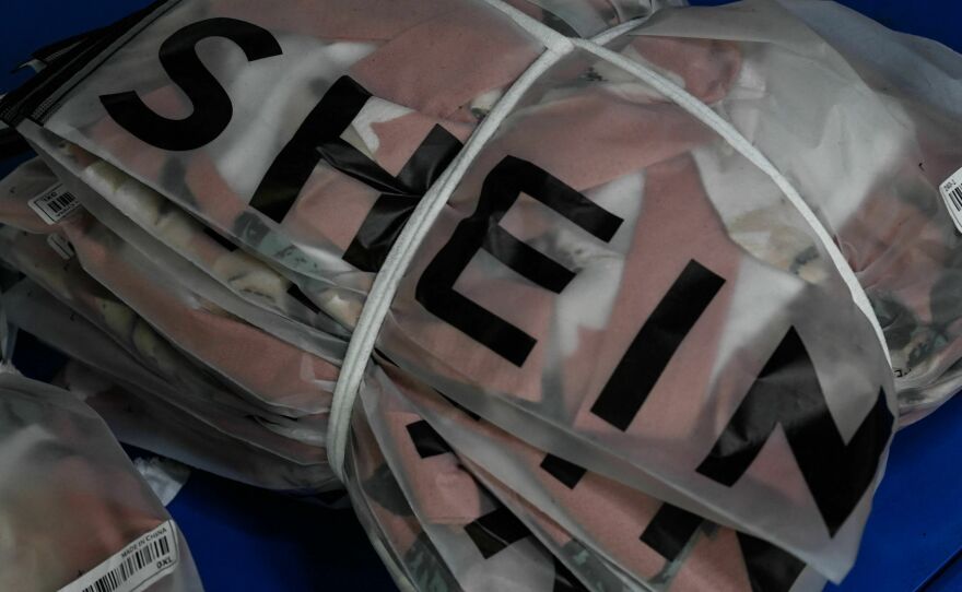 Shoppers receive Shein garment packages in individual bags like these.