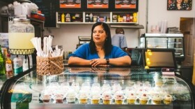 Emelyn Stuart knew she wanted her theater's menu to be different. Empanadas, soup, chickpea salad wraps and cupcakes are all sold in the cafe.