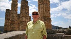Renowned adventurer and award-winning travel writer Richard Bangs explores the Temple of Apollo at Ancient Delphi, Greece on his latest American Public Television special.