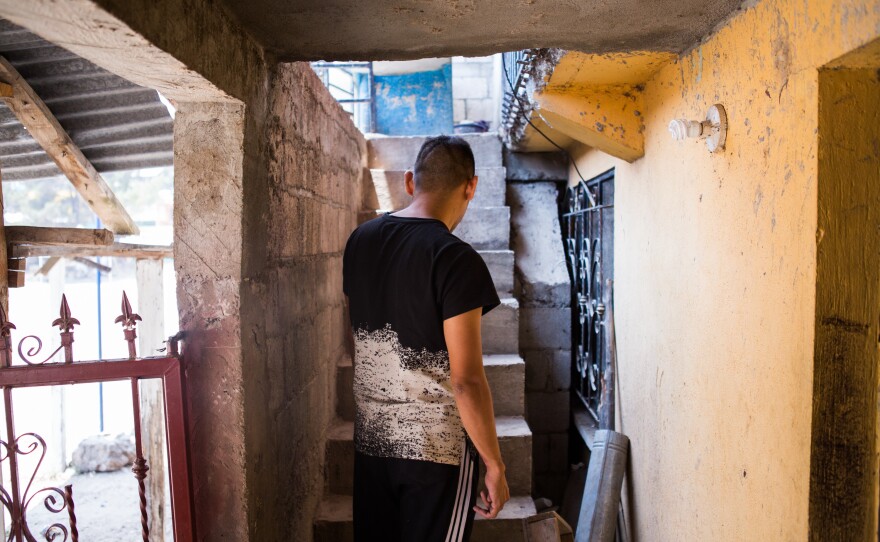 Javier is staying in a guesthouse in Gracias a Dios with his wife and three children. He was waiting for a smuggler to help them cross into Mexico. He and his family recently fled El Salvador, where, Javier says, the violence was inescapable and jobs nonexistent.