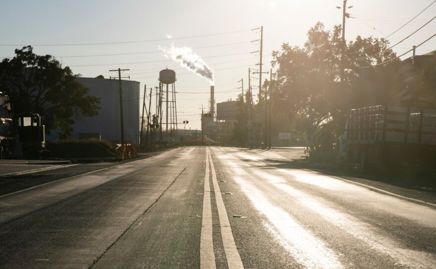 Views of the Port of Stockton in the Boggs Tract neighborhood which is an area filled with heat islands are shown in this undated photo.