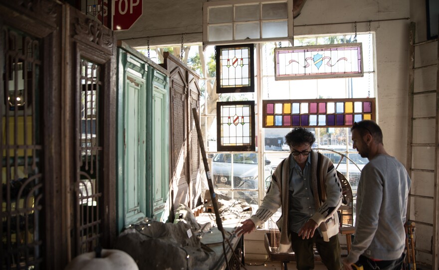 Customers are shown shopping at Architectural Salvage on Jan. 11, 2024.