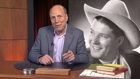 Host Ken Kramer on the set of KEN KRAMER'S ABOUT SAN DIEGO. 