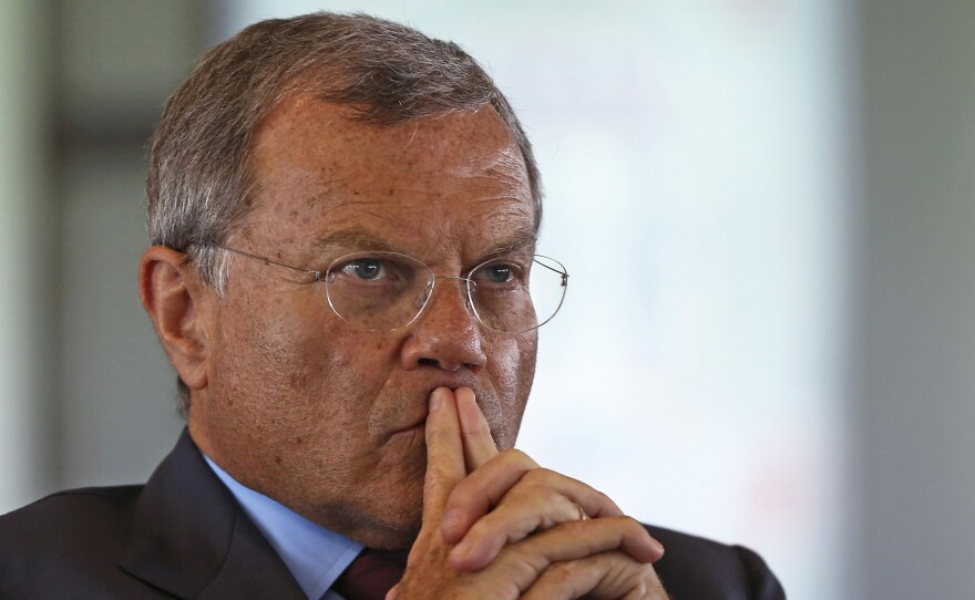 Martin Sorrell, the longtime CEO of WPP, attends a summit in June 2016, in London. He has stepped down after an investigation into alleged misconduct.