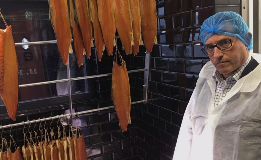 "I think we need to be that first domino to fall," says Lance Forman, owner of H. Forman & Son, a salmon smoking company in East London.