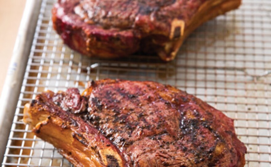 Grilled Cowboy-Cut Rib Eyes