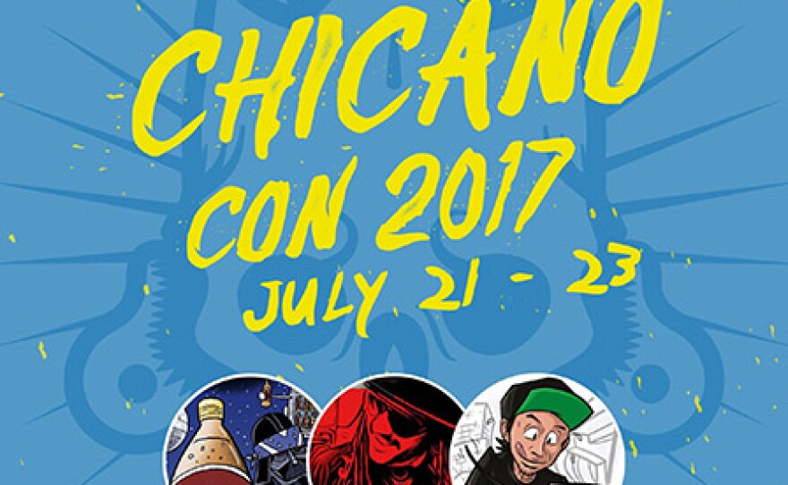 A promotional poster for Chicano-Con 2017