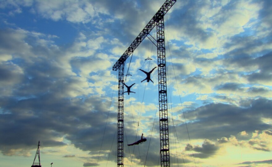 STREB in "Speed Angels," during "One Extraordinary Day" in London 2012.