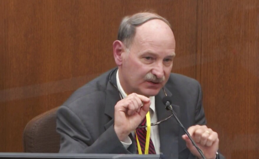 Witness Bill Smock, a Louisville physician in forensic medicine, on Thursday dismissed the idea that fentanyl, which George Floyd was found to have consumed at some point before he died, could be blamed for his death.