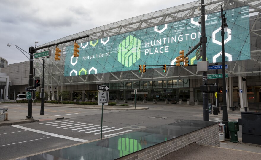 Huntington Place in Detroit, formerly known as the TCF Center, was where absentee ballot counting took place in November 2020.
