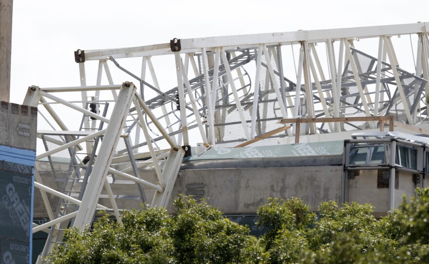 Two workers died when a crane collapsed under windy conditions at a University of Texas, Dallas, campus site in July 2012. OSHA cited the construction company with six serious safety violations and levied a $30,000 penalty.