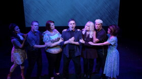 Some of the cast members from "The Geeze & Me" are pictured in this undated photo from a dress rehearsal.