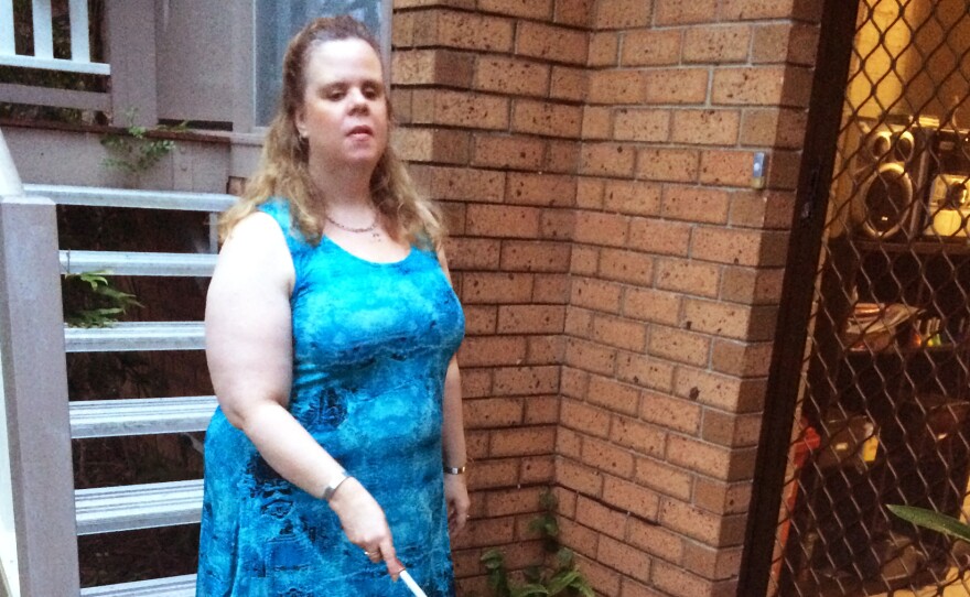 Julee-anne Bell used to be afraid to venture out in the world without holding onto someone's arm.