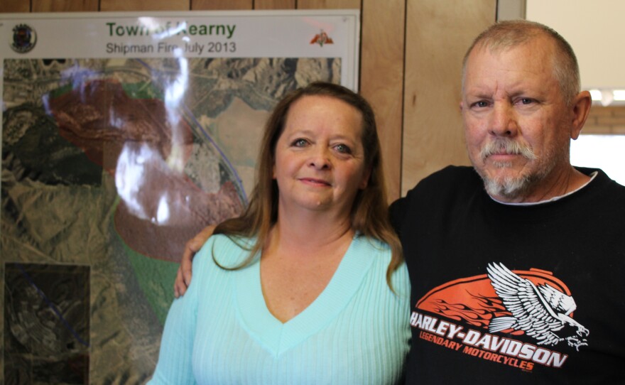 Darlene Hosea, pictured with her husband James Hosea, was recently laid off from her haul truck driver position at the Ray Mine.