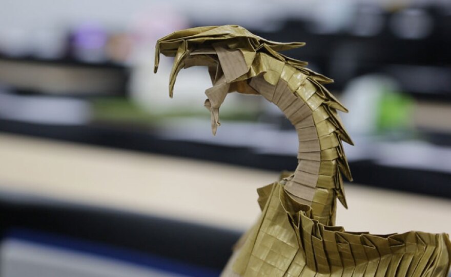 Example of contemporary origami at sixth OSME Convention Tokyo, Japan 2014.