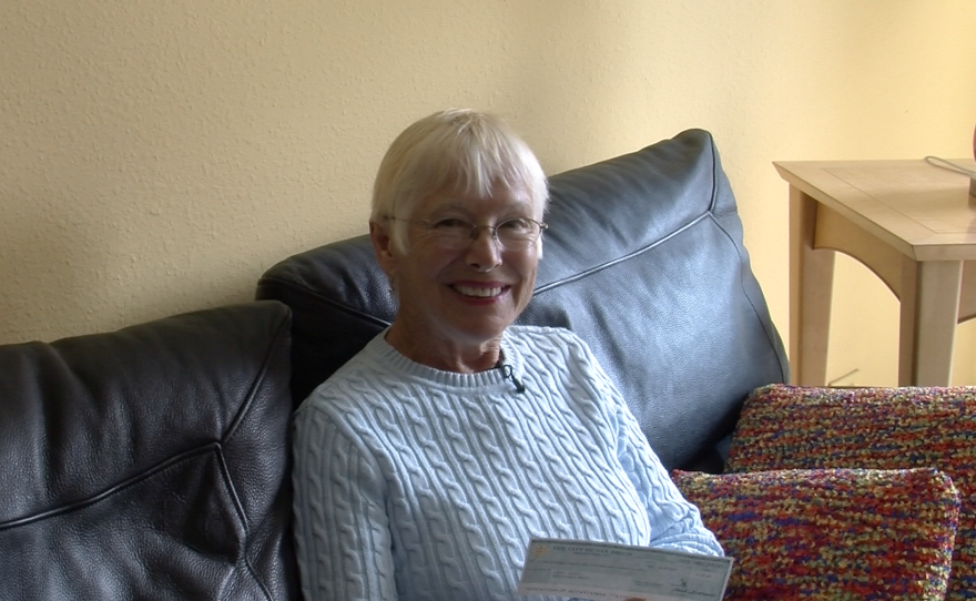Downtown property owner Kathy Casey lobbied the city of San Diego for four years to get a refund. She finally has her check.