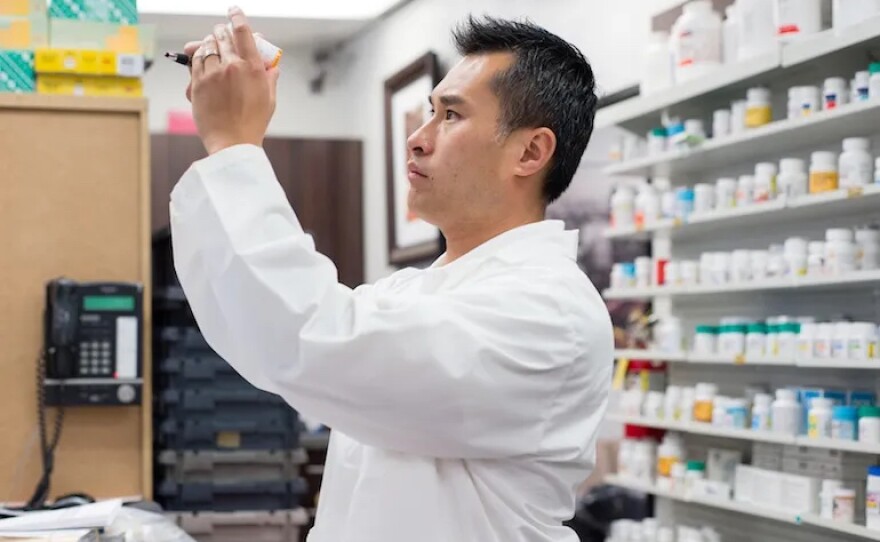 Ken Thai, part-owner and manager of the El Monte Pharmacy Group in California.