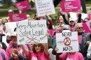 File photo of people rallying in support of abortion rights at the state Capitol in Sacramento, Calif., May 21, 2019.