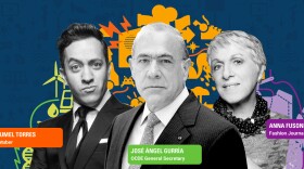 A screenshot of Tijuana Innovadora's website showing some of the speakers at this year's conference, including  José Angel Gurría, secretary-general of the Organization for Economic Development and Cooperation.