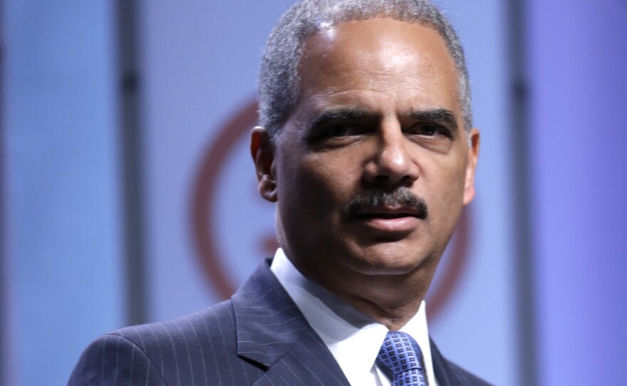 Attorney General Eric Holder speaks Thursday at the National Urban League annual conference in Philadelphia.