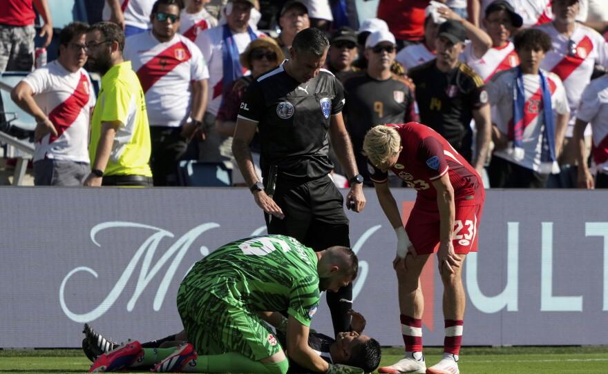 More than one-third of 2026 World Cup matches are at high risk for dangerously hot, humid conditions, NPR found. In June 2024, assistant referee Humberto Panjoj fainted during a Copa América professional soccer match in Kansas City, Kan., which is near Kansas City, Mo., one of the host cities for this summer's tournament.